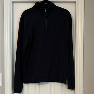 Men's Hugo Boss Navy Blue Half-Zip Sweater